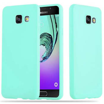 Cadorabo Hoesje geschikt voor Samsung Galaxy A3 2016 in CANDY BLAUW - Beschermhoes TPU silicone Case Cover