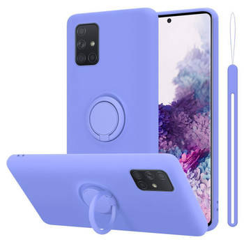 Cadorabo Hoesje geschikt voor Samsung Galaxy A71 4G in LIQUID LICHT PAARS - Beschermhoes van TPU silicone Case Cover met