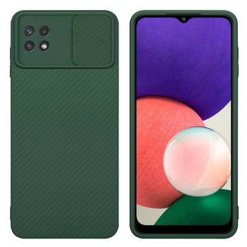 Cadorabo Hoesje geschikt voor Samsung Galaxy A22 5G in Bonbon Groen - Beschermhoes TPU-silicone Case Cover