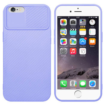 Cadorabo Hoesje geschikt voor Apple iPhone 6 PLUS / 6S PLUS in Bonbon Paars - Beschermhoes TPU-silicone Case Cover
