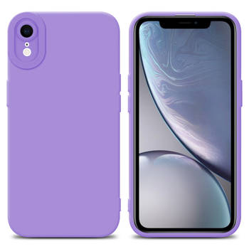 Cadorabo Hoesje geschikt voor Apple iPhone XR in FLUID LICHT PAARS - Beschermhoes TPU silicone Cover Case