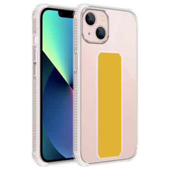 Cadorabo Hoesje geschikt voor Apple iPhone 13 Cover in GEEL - Beschermhoes TPU silicone Case met houder