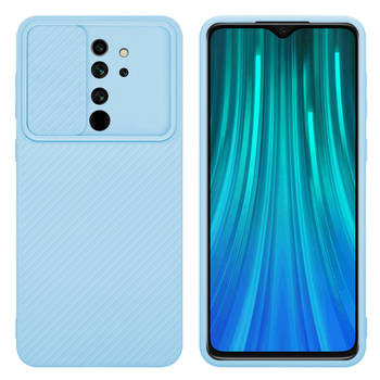 Cadorabo Hoesje geschikt voor Xiaomi RedMi NOTE 8 PRO in Bonbon Licht Blauw - Beschermhoes TPU-silicone Case Cover