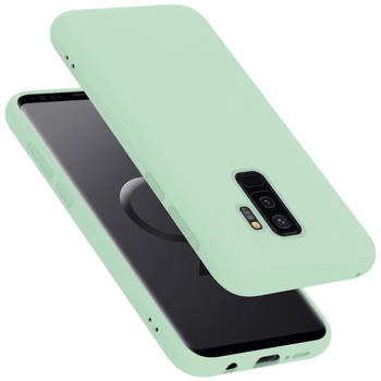 Cadorabo Hoesje geschikt voor Samsung Galaxy S9 PLUS Case in LIQUID LICHT GROEN - Beschermhoes TPU silicone Cover