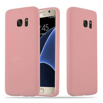 Cadorabo Hoesje geschikt voor Samsung Galaxy S7 in CANDY ROZE - Beschermhoes TPU silicone Case Cover