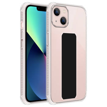 Cadorabo Hoesje geschikt voor Apple iPhone 13 Cover in ZWART - Beschermhoes TPU silicone Case met houder