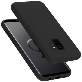 Cadorabo Hoesje geschikt voor Samsung Galaxy S9 Case in LIQUID ZWART - Beschermhoes TPU silicone Cover