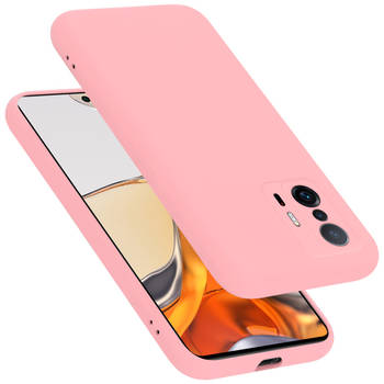 Cadorabo Hoesje geschikt voor Xiaomi 11T / 11T PRO Case in LIQUID ROZE - Beschermhoes TPU silicone Cover