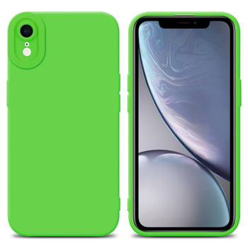 Cadorabo Hoesje geschikt voor Apple iPhone XR in FLUID GROEN - Beschermhoes TPU silicone Cover Case