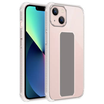 Cadorabo Hoesje geschikt voor Apple iPhone 13 Cover in GRIJS - Beschermhoes TPU silicone Case met houder