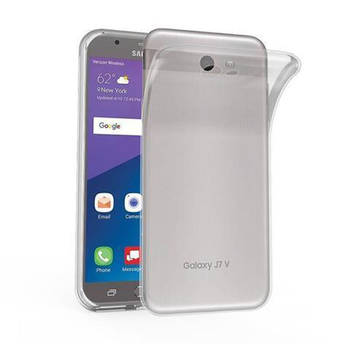 Cadorabo Hoesje geschikt voor Samsung Galaxy J7 2017 US Version in VOLLEDIG TRANSPARANT - Beschermhoes Cover gemaakt van