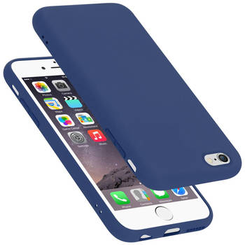 Cadorabo Hoesje geschikt voor Apple iPhone 6 PLUS / 6S PLUS Case in LIQUID BLAUW - Beschermhoes TPU silicone Cover