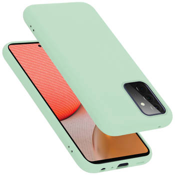 Cadorabo Hoesje geschikt voor Samsung Galaxy A72 4G / 5G Case in LIQUID LICHT GROEN - Beschermhoes TPU silicone Cover