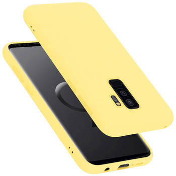 Cadorabo Hoesje geschikt voor Samsung Galaxy S9 PLUS Case in LIQUID GEEL - Beschermhoes TPU silicone Cover
