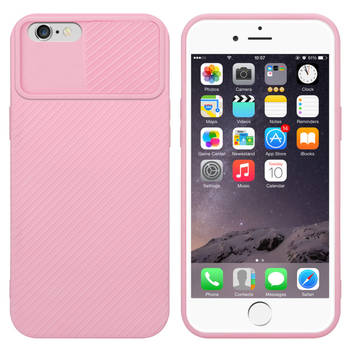 Cadorabo Hoesje geschikt voor Apple iPhone 6 PLUS / 6S PLUS in Bonbon Roze - Beschermhoes TPU-silicone Case Cover