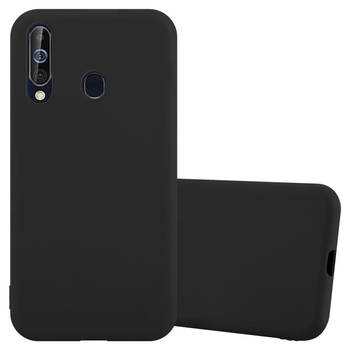 Cadorabo Hoesje geschikt voor Samsung Galaxy A60 / M40 in CANDY ZWART - Beschermhoes TPU silicone Case Cover