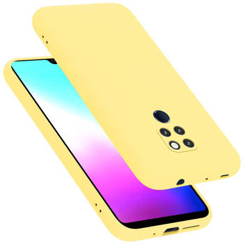 Cadorabo Hoesje geschikt voor Huawei MATE 20 Case in LIQUID GEEL - Beschermhoes TPU silicone Cover