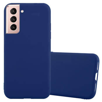 Cadorabo Hoesje geschikt voor Samsung Galaxy S21 PLUS in CANDY DONKER BLAUW - Beschermhoes TPU silicone Case Cover