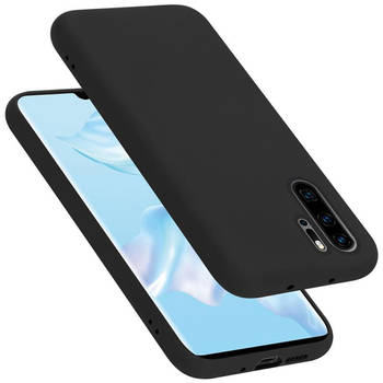 Cadorabo Hoesje geschikt voor Huawei P30 PRO Case in LIQUID ZWART - Beschermhoes TPU silicone Cover