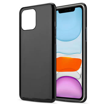 Cadorabo Hoesje geschikt voor Apple iPhone 12 MINI in ZWART - Beschermhoes Cover gemaakt van TPU Silicone Case