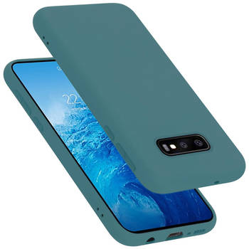 Cadorabo Hoesje geschikt voor Samsung Galaxy S10e Case in LIQUID GROEN - Beschermhoes TPU silicone Cover