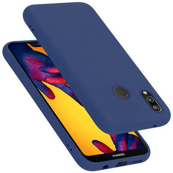 Cadorabo Hoesje geschikt voor Huawei P20 LITE 2018 / NOVA 3E Case in LIQUID BLAUW - Beschermhoes TPU silicone Cover