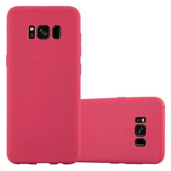 Cadorabo Hoesje geschikt voor Samsung Galaxy S8 PLUS in CANDY ROOD - Beschermhoes TPU silicone Case Cover