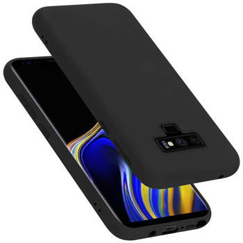 Cadorabo Hoesje geschikt voor Samsung Galaxy NOTE 9 Case in LIQUID ZWART - Beschermhoes TPU silicone Cover