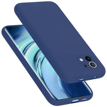 Cadorabo Hoesje geschikt voor Xiaomi Mi 11 5G Case in LIQUID BLAUW - Beschermhoes TPU silicone Cover