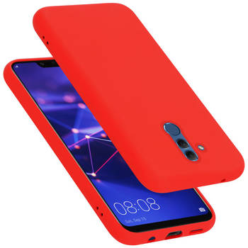 Cadorabo Hoesje geschikt voor Huawei MATE 20 LITE Case in LIQUID ROOD - Beschermhoes TPU silicone Cover