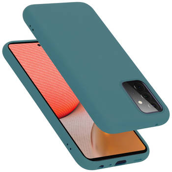 Cadorabo Hoesje geschikt voor Samsung Galaxy A72 4G / 5G Case in LIQUID GROEN - Beschermhoes TPU silicone Cover