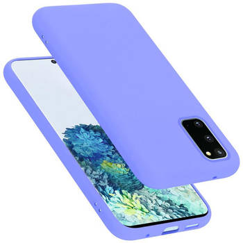 Cadorabo Hoesje geschikt voor Samsung Galaxy S20 Case in LIQUID LICHT PAARS - Beschermhoes TPU silicone Cover