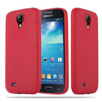 Cadorabo Hoesje geschikt voor Samsung Galaxy S4 in CANDY ROOD - Beschermhoes TPU silicone Case Cover