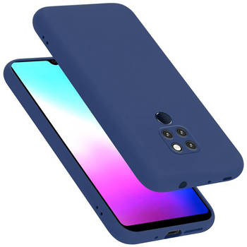 Cadorabo Hoesje geschikt voor Huawei MATE 20 Case in LIQUID BLAUW - Beschermhoes TPU silicone Cover