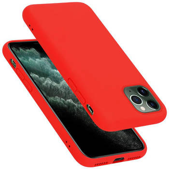 Cadorabo Hoesje geschikt voor Apple iPhone 11 PRO MAX Case in LIQUID ROOD - Beschermhoes TPU silicone Cover
