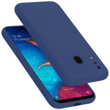 Cadorabo Hoesje geschikt voor Samsung Galaxy A20 / A30 / M10s Case in LIQUID BLAUW - Beschermhoes TPU silicone Cover