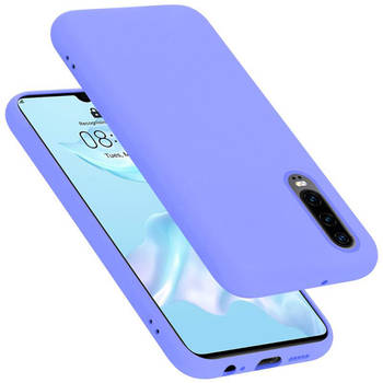 Cadorabo Hoesje geschikt voor Huawei P30 Case in LIQUID LICHT PAARS - Beschermhoes TPU silicone Cover