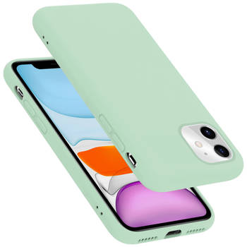 Cadorabo Hoesje geschikt voor Apple iPhone 11 Case in LIQUID LICHT GROEN - Beschermhoes TPU silicone Cover