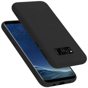 Cadorabo Hoesje geschikt voor Samsung Galaxy S8 PLUS Case in LIQUID ZWART - Beschermhoes TPU silicone Cover