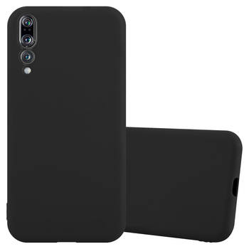 Cadorabo Hoesje geschikt voor Huawei P20 PRO / P20 PLUS in CANDY ZWART - Beschermhoes TPU silicone Case Cover