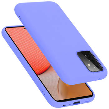 Cadorabo Hoesje geschikt voor Samsung Galaxy A72 4G / 5G Case in LIQUID LICHT PAARS - Beschermhoes TPU silicone Cover