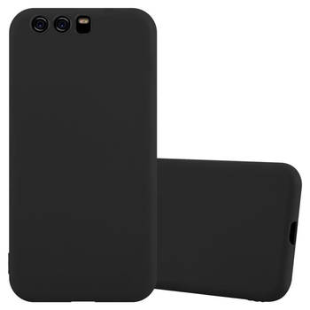 Cadorabo Hoesje geschikt voor Huawei P10 in CANDY ZWART - Beschermhoes TPU silicone Case Cover