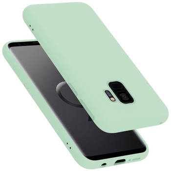 Cadorabo Hoesje geschikt voor Samsung Galaxy S9 Case in LIQUID LICHT GROEN - Beschermhoes TPU silicone Cover