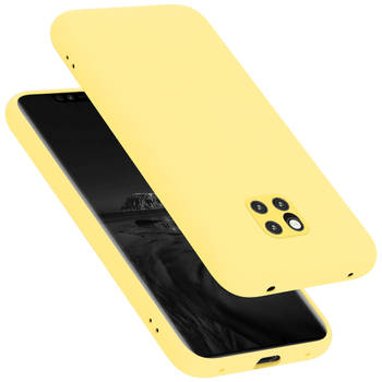 Cadorabo Hoesje geschikt voor Huawei MATE 20 PRO Case in LIQUID GEEL - Beschermhoes TPU silicone Cover