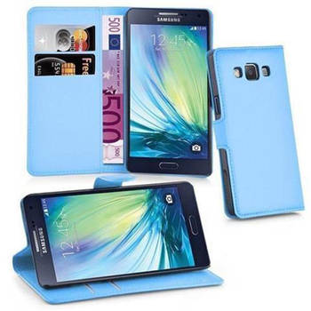 Cadorabo Hoesje geschikt voor Samsung Galaxy J5 2015 in PASTEL BLAUW - Beschermhoes Cover magnetische sluiting Case
