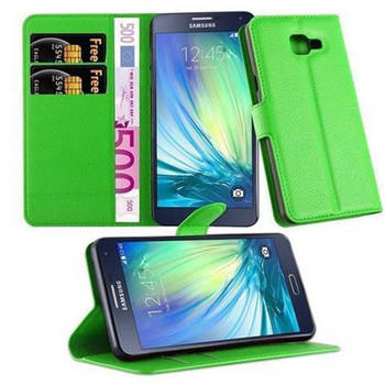 Cadorabo Hoesje geschikt voor Samsung Galaxy A5 2016 in MUNT GROEN - Beschermhoes Cover magnetische sluiting Case