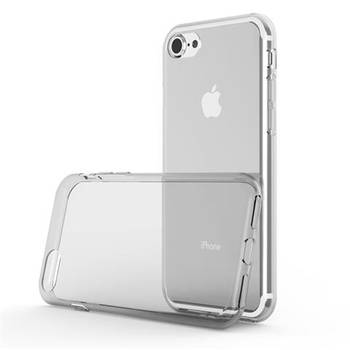 Cadorabo Hoesje geschikt voor Apple iPhone 7 / 7S / 8 / SE 2020 in VOLLEDIG TRANSPARANT - Beschermhoes Cover gemaakt van
