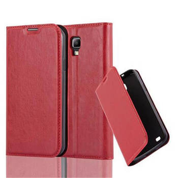 Cadorabo Hoesje geschikt voor Samsung Galaxy S4 ACTIVE in APPEL ROOD - Beschermhoes Case magnetische sluiting Cover