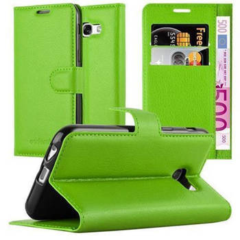 Cadorabo Hoesje geschikt voor Samsung Galaxy A3 2017 in MUNT GROEN - Beschermhoes Cover magnetische sluiting Case