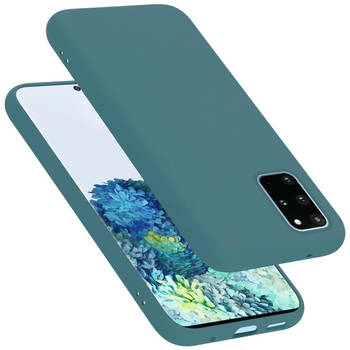 Cadorabo Hoesje geschikt voor Samsung Galaxy S20 PLUS Case in LIQUID GROEN - Beschermhoes TPU silicone Cover